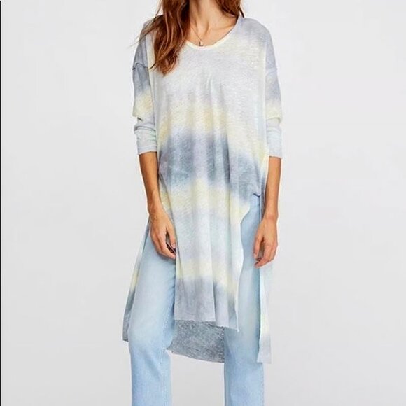 We the Free People Pomona Tee Mint Tunic Top Sz M - Picture 1 of 10